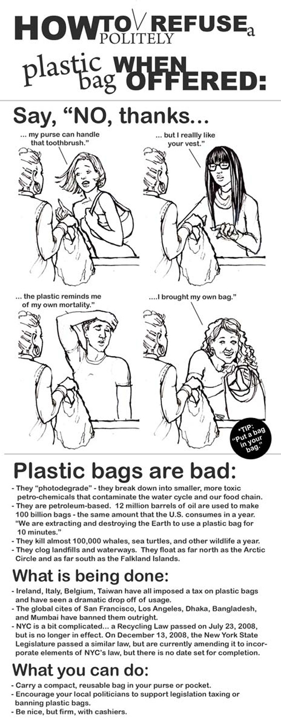 How to Politely Refuse a Plastic Bag