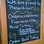 thanksgiving organic